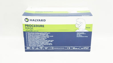 Halyard 47117 Procedure Mask with SO SOFT Earloops - Box of 50